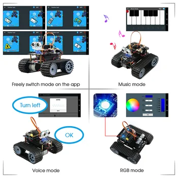 Keywish Bakas Robotas Arduino Starter Kit Protingas Automobilis Su Pamoka APP RC Robotai Mokymosi Rinkinys Švietimo KAMIENINIŲ Žaislai Vaikams
