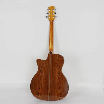 Kietas eglės akustine elektrine gitara drugelis medienos su imtuvas EQ