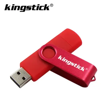 Kingstick 2020 Spalvinga sūkurinės OTG Pendrive Usb Flash Drive 8GB 16GB 32GB 64GB 128GB Flash USB 2.0 Memory Stick Pen Ratai
