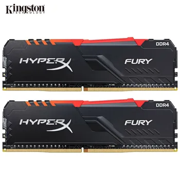 Kingston HyperX FURY DDR4 RAM RGB Atminties 2400MHz 2666MHz 3000MHz 3200MHz 3466MHz DIMM XMP Memoria ddr4 Darbalaukio Atminties Ram