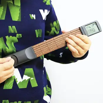 Kišenėje Gitaros Medis+Plastikas Nešiojamas Su Ekrano Pirštu Exerciser Traukinio Praktikos Priemonė Pradedantiesiems