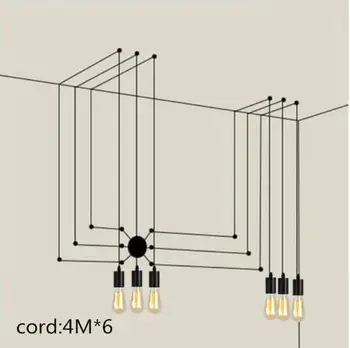 Klasikinis dizainas LED lempos pakabukas šviesos derliaus LOFT kavos parduotuvė šiuolaikinio gyvenimo valgomasis, baras kabinti šviesos rungtynių AC110-265v
