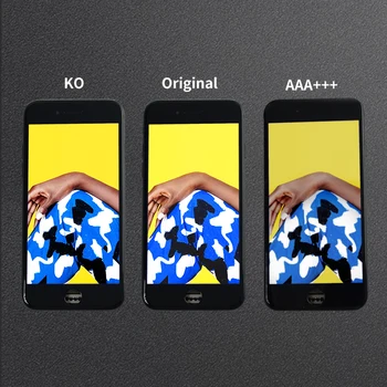 KO Klasės pradinės Spalvos LCD iPhone 6 7 6P 7Plus Lcd Ekranas iPhone6 6SP 8 6s 8Plus Ekrano Pakeitimas 3D Touch ID Ecran