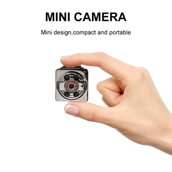 Kompaktiškas Mini Ature Kamera, spy 1080P Full HD Naktinio Matymo vaizdo kameras Nematomas 360 Laipsnių Sporto Kamera DV DVR spy Įrankiai Cam 2020 m.