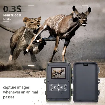Korinio Mobiliojo Medžioklės Kamera, 2G, SMS, MMS, GSM 16MP 1080P Infraraudonųjų spindulių Belaidis Naktinio Matymo Laukinių gyvūnų Medžioklės Takas Kamera HC801M