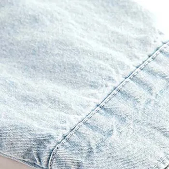 Korėjos Negabaritinių Stiliaus Džinsai Striukė Moteris 2020 M. Pavasarį, Rudenį, Kailis Purus Nereguliarus Didelis Atsitiktinis Džinsai Outwear Streetwear