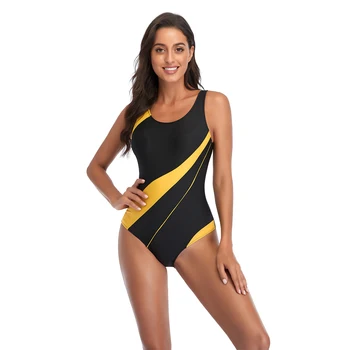 Kratinys vientisi maudymosi kostiumėlį 2021 Konkurencijos maudymosi Kostiumėliai Moterims Monokini Sporto Racerback Maudymosi Kostiumą, Plius Dydis XXL Plaukimo Kostiumas