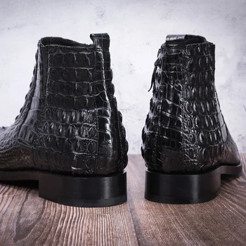 Krokodilo Odos Batai Vyrams Suknelė Batų Natūralios Odos Šalis Vestuvių Prabanga Atsitiktinis Oficialų Fashion Shoes Mens 