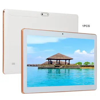 KT107 Plastiko Tablet 10.1 Colių Didelis Ekranas, Android 8.10 Versija Mados Nešiojamų Tablet 8G+64G Balta Tabletė
