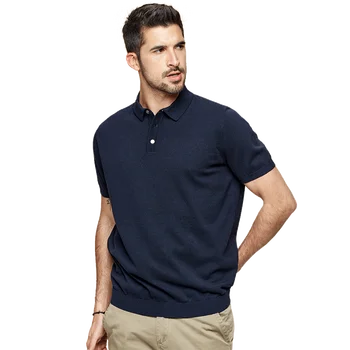 KUEGOU vyriški polo marškinėliai trumpomis rankovėmis, mados paprasta atvartas Juoda Balta vasaros trumpomis rankovėmis polo marškinėliai vyrams, viršuje dydžio XZ-8990