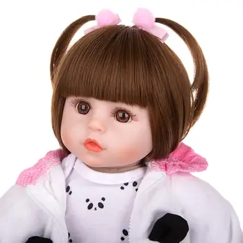KUKADOLL Puikus Reborn Baby Doll 18 Colių Audiniai Kūno Įdaryti 48 CM Boneca Realus Kūdikiams Mergina Žaislai, Vaikų Dienos Gimtadienio Dovana
