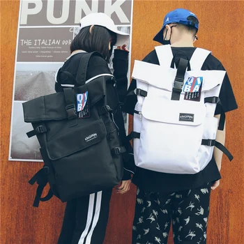 Kuprinė moteriška korėjos versija, 15.6-colių kompiuterio krepšys aukštosios mokyklos studentas maišelį vyrų mados tendencijos kelionės dėvėti porą kuprinė