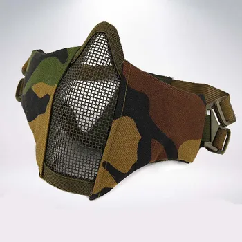 Kvėpuojantis Pusę Veido Kaukė Lauko Srityje CS Armijos Žaidimai Akių Akių Shield Kaukė Taktinis Medžioklės Akių Airsoft Kaukė
