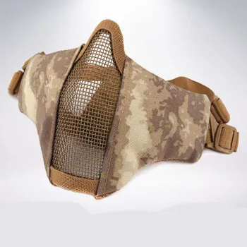 Kvėpuojantis Pusę Veido Kaukė Lauko Srityje CS Armijos Žaidimai Akių Akių Shield Kaukė Taktinis Medžioklės Akių Airsoft Kaukė