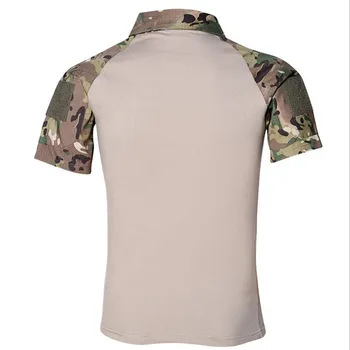 Kvėpuojantis Quick Dry Taktinių Kariuomenės Kamufliažas Marškinėliai Vyrams JAV Armija Kovai su T-Shirt Outwear T-shirt