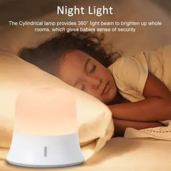 Kūdikis Naktį Šviesos Lempos, LED Portable LED Nighlamp Jutiklinį Jungiklį Tamsos Vandeniui Kempingas Šviesos Slaugos Skaityti Miegamasis Luminaria