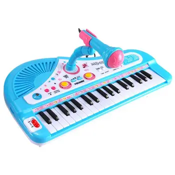 Kūdikių Žaisti Švietimo Elektroninis Pianinas Žaislai Vaikams Klaviatūros Berniukų, Mergaičių Pirštus Vaikų Muzikos 37 Klavišus Dovana Plastiko Mielas
