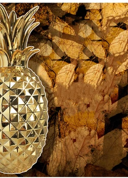 Kūrybinės keramikos auksinis ananasas papuošalai šiuolaikinės paprasta Šiaurės miegamasis kambarys kambarį namuose amatų dekoratyviniai papuošalai