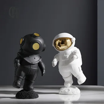Kūrybos astronautas astronautas dalykėlių Namų puošybai derva medžiaga ornamentu Šiaurės stiliaus skulptūra amatų Šviesos prabangos dovanos