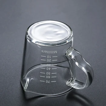 Kūrybos Dvigubą Burną Masto Stiklo Taurės Aukštos Temperatūros Varža Skaidrus Apvalus Namų Pusryčiai Pienas, Kava Drinkware