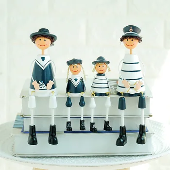 Kūrybos Mediniai karinio jūrų Laivyno Kabinti Lėlės Keturių asmenų šeimai Viduržemio Namų Puošimas Ornamentais