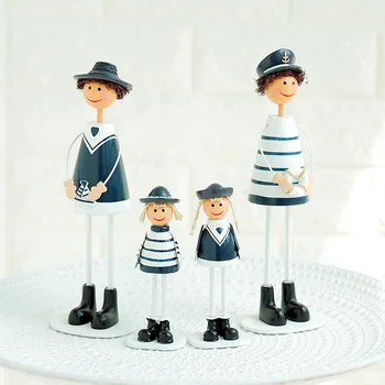 Kūrybos Mediniai karinio jūrų Laivyno Kabinti Lėlės Keturių asmenų šeimai Viduržemio Namų Puošimas Ornamentais
