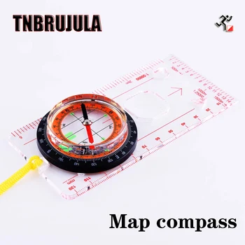 Lauko žemėlapio, kompaso skalė daugiafunkcį kompasas šviesos virvelę kompasas turizmo, alpinizmo kompasas