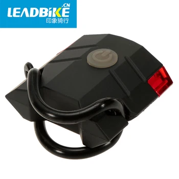 LEADBIKE Super Šviesus ABS Raudona MTB Dviračių Galinis Žibintas 4 LED USB Įkrovimo Vandeniui MTB Kelių Dviračių Žibintai
