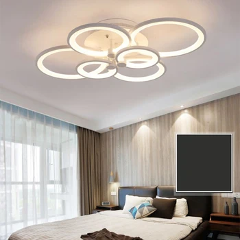LED apvalus gyvenamojo kambario, miegamojo, valgomojo kambario lubų lempa tamsos akrilo modernus minimalistinio asmenybės modeliavimo lempos Qianxia8807
