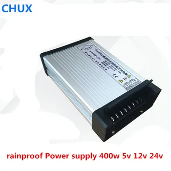 LED Lauko impulsinis Maitinimo šaltinis 400w 5v (12v 24v DC CE ac dc nuolatinės įtampos Rainproof Maitinimo šaltinis