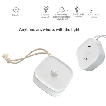 LED Naktį, Šviesos, Judesio Jutiklis Žmogaus Indukcijos Šviesos USB Įkrovimo Sienos Lempos Vaikams, Vaikų Kambarį, Miegamojo Apšvietimas