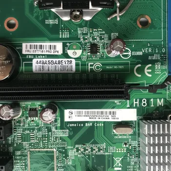 Lenovo ThinkCentre E73 IH81M H81 Darbastalio Plokštė DDR3 03T7161 00KT254 00KT255 LGA 1150 Visapusiškai Išbandytas