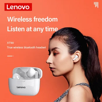 Lenovo XT90 TWS Tiesa, Belaidės Stereo Ausinės Bluetooth 5.0 IPX5 atsparumas Vandeniui Ausų Touch Kontrolė su 300mAh Baterija Dėžutę