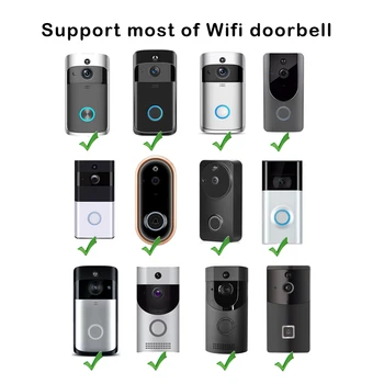Lietaus, Universalus Tipas Wifi Doorbell Kamera, Vandeniui atsparus Dangtis Smart IP Vaizdo Domofonas 