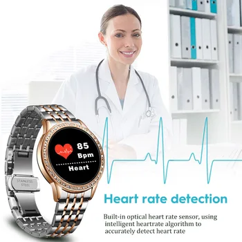 LIGE Naujas Smart Watch Moterų Kraujo Spaudimas, Širdies ritmo Monitorius 
