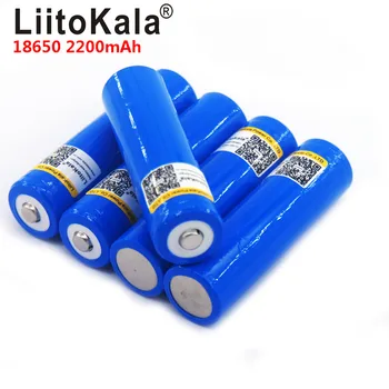 LiitoKala 18650), 3,7 V 2200mA Įkraunama ličio baterija Šviesos Žibintuvėlio baterijos LED šviesos baterijos + Nurodė