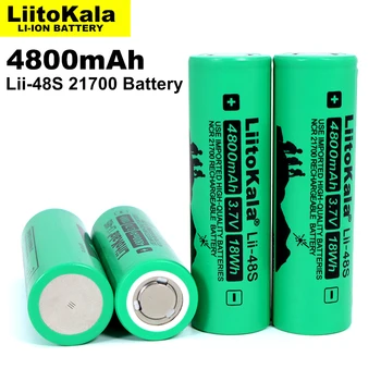 LiitoKala Lii-48S), 3,7 V 21700 4800mAh, li-lon baterija 9.6 galia 2C Normų Įvykdymo trijų komponentų ličio baterijos, Elektrinis dviratis PASIDARYK pats