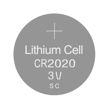 Ličio Monetos Elementų Baterijų CR2020 Mygtuką Baterijos 2020 m., 3V