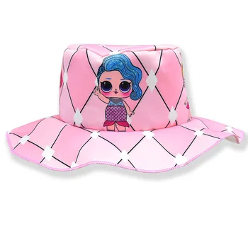 Lol staigmena lėlės Nauja vaikų kostiumas lėlės animacinių filmų mergina trumpas rankovės sijonas maišelį žvejys skrybėlę 4 gabalas skrybėlę dovana vaikams