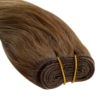 Loviness Ombre Pluoštas Balayage Plaukų priauginimas Žmogaus Plaukų Perukas Su ne Klijai Šviesūs, Ruda Pluoštas Tiesiai Remy Plaukų Spalvos