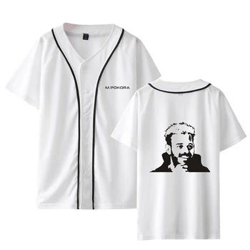 M. Pokora Mados Spaudinius Beisbolo T-marškinėliai Moterims/Vyrams Vasaros trumpomis Rankovėmis Marškinėlius 2020 Karšto Pardavimo Laisvalaikio Drabužių Streetwear