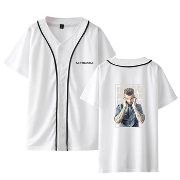 M. Pokora Mados Spaudinius Beisbolo T-marškinėliai Moterims/Vyrams Vasaros trumpomis Rankovėmis Marškinėlius 2020 Karšto Pardavimo Laisvalaikio Drabužių Streetwear