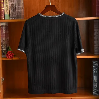 Mados Moterų elegantiškų Megztinių, marškinėlių Aukštos kokybės tassles moterims megztiniai Tee viršūnes C193