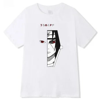 Mados T-shirt Naruto Uchiha Itachi Akis Spausdinimo Trumpas Rankovės marškinėliai Topai