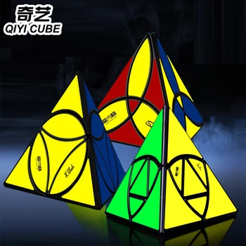 Magijos kubo galvosūkį QiYi Qiyi Justin Eplett kubo, piramidės JinZong Auksinių ryžių pudingas profesinės twist išmintis game cube žaislai