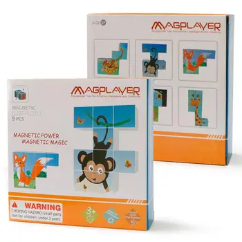 Magnetiniai Blokai 3D Dėlionės, Žaislai Vaikams Blokai Mokymosi Švietimo Žaislai Magic Cube Dėlionės Žaidimai