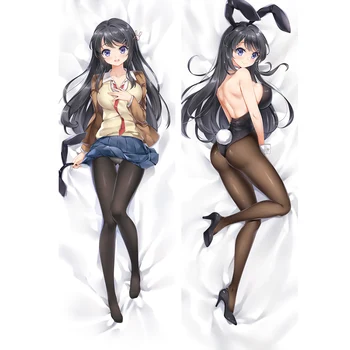 Mai Sakurajima anime kūno pagalvės užvalkalą Rascal Nėra Svajonė Bunny Mergina Senpai