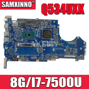 Mainboard ASUS Q534UXK Q534UX UX560UX UX560UXK Q524UX Q524UXK Nešiojamas plokštė 8G/I7-7500U GT940MX /V2G