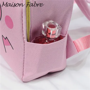 Maison Fabre maišelį merginos kuprinė animacinių filmų kiaulių spausdinti užtrauktukas mažas ponios kuprinė kelionės vandeniui mergaičių kuprinės vaikams handbgs