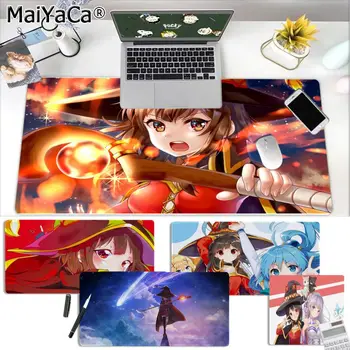 MaiYaCa Ne Slydimo PC Konosuba Japonijos Anime Didelės Pelės mygtukai PC Kompiuteris kilimėlis Nemokamas Pristatymas Didelis, Mouse Pad Klaviatūros Kilimėlis